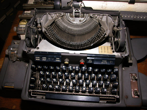 Flexowriter keyboard